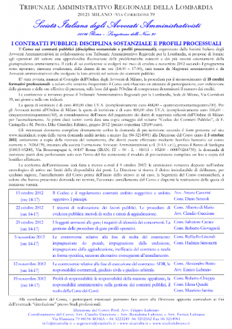 I contratti pubblici: disciplina sostanziale e profili processuali