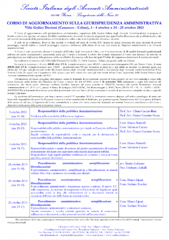 Corso di aggiornamento sulla giurisprudenza amministrativa – Udine
