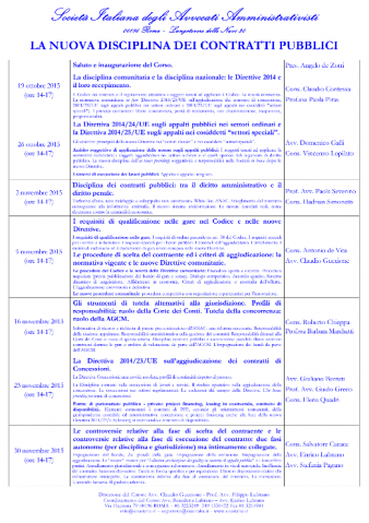 La nuova disciplina dei contratti pubblici