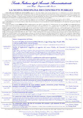 La nuova disciplina dei contratti pubblici – Milano