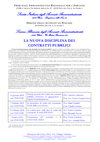 La nuova disciplina dei contratti pubblici 