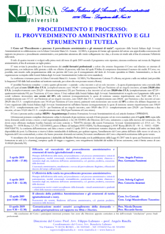 Procedimento e processo: il provvedimento amministrativo e gli strumenti di tutela