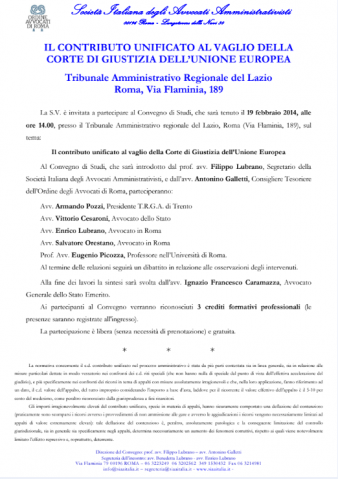 Milano, Il contributo unificato al vaglio della Corte di Giustizia dell’Unione Europea