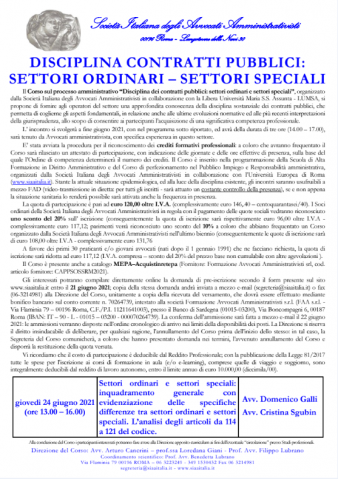 Disciplina contratti pubblici: settori ordinari – settori speciali