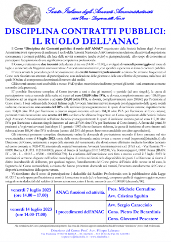 Disciplina contratti pubblici: il ruolo dell’ANAC 2023