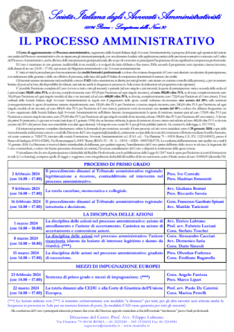 Il Processo Amministrativo 2024