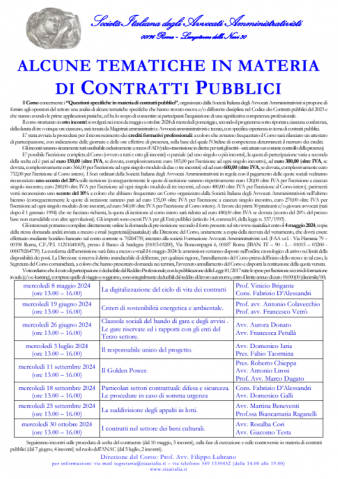 Questioni specifiche in materia di contratti pubblici 2024