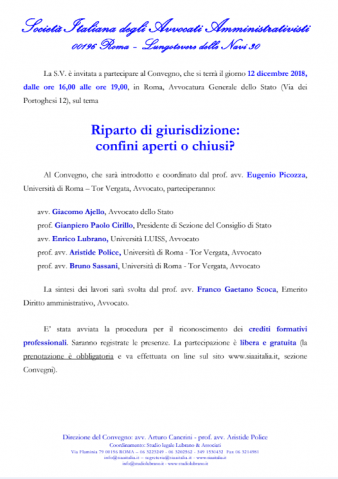 Riparto di giurisdizione: confini aperti o chiusi? – ROMA