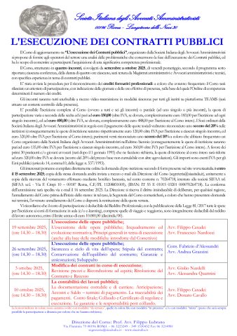 L’esecuzione dei Contratti pubblici