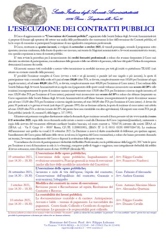 L’esecuzione dei Contratti pubblici