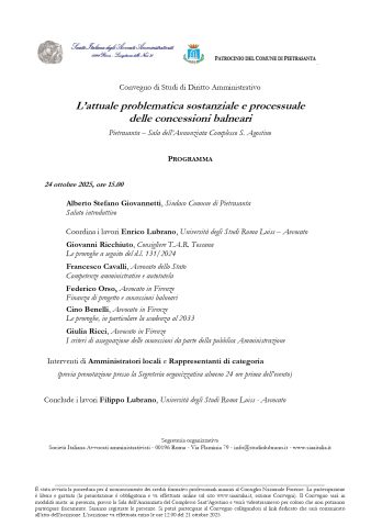 L’attuale problematica sostanziale e processuale delle concessioni balneari