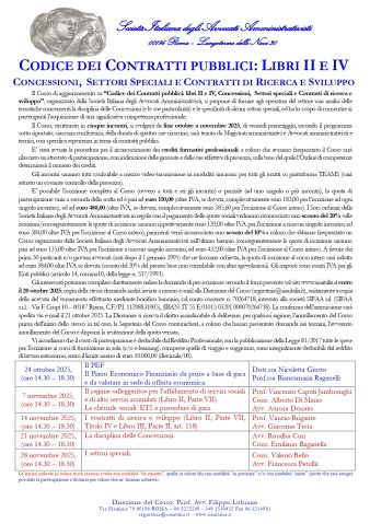 Codice dei Contratti pubblici: Libri II e IV, Concessioni,  Settori Speciali e Contratti di Ricerca e Sviluppo