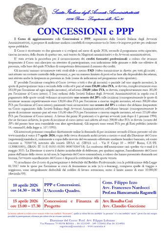 CONCESSIONI e PPP