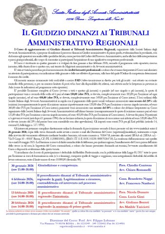 IL GIUDIZIO DINANZI AI TRIBUNALI AMMINISTRATIVO REGIONALI