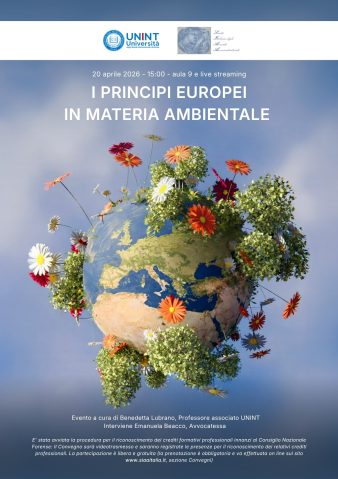 PRINCIPI EUROPEI IN DIRITTO AMBIENTALE