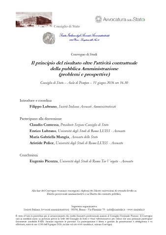 Il principio del risultato oltre l’attività contrattuale della pubblica Amministrazione (problemi e prospettive)