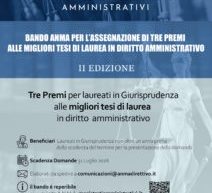 Borse di Studio ANMA per tesi di laurea in diritto amministrativo, sostanziale e processuale